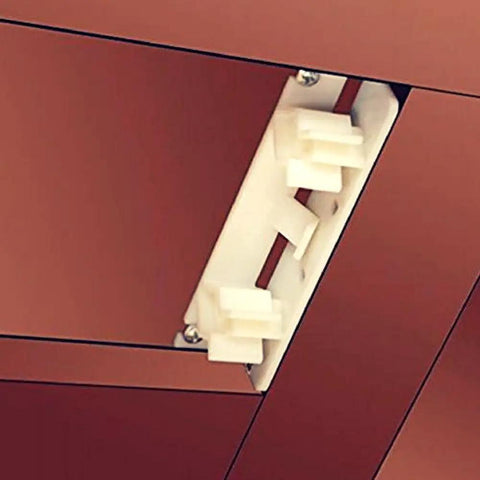 DIY Friendly Easy Install False Front Clips Kit for Kitchen Cabinets and Sink Drawers installed on cabinet