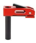 Heavy Duty Aluminum MFT Bench Dog Clamps For Woodworking That Lock Fast And Play Nice With TSlot Tables Three Level Adjustable quick-acting quick-lock clamp.