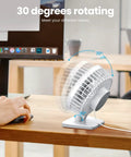 Compact USB Desk Fan Tiny But Mighty On The Go Personal Table Fan With 3 Speed Settings Adjustable Tilt And Ultra Quiet Operation