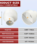Dimensions and specifications of 4 Inch PVC Pipe Coupling Fitting Schedule 40 Straight Slip Socket Connector SOC To SOC for home use.
