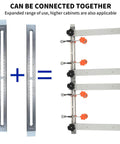 Drawer Slide Jig With Toggle Clamp And Magnetic Arm For Precise Cabinet Installations Laser Engraved Dual Scale Marks
