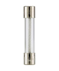 Close-up of Time Delay Slo Blo Glass Fuse One Amp 250 Volt 3AG Size One Quarter Inch By One And One Quarter Inch Pack Of Five
