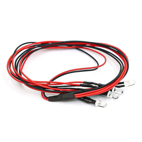 Dope RC Car Light Strip Kit For WPL 1:18 And 1:24 Trucks with red and black wires and LED light beads