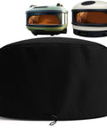Waterproof Pizza Oven Cover for Arc and Tread Models Outdoor 600D Tear Resistant Windproof with Drawstring, black cover.