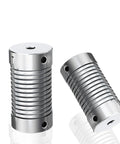 Premium Zinc Alloy Spring Shaft Coupling connects motor shafts to rotary encoders, featuring a compact design for 4mm to 10mm bore setups.