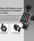 Noble NB4 Pro Plus 2.4GHz 18 Channel Radio Transmitter with IPS display showing brightness features for RC cars and boats.