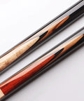 Close-up of Premium Snooker Pool Cue With Hard Case Featuring 9.8mm Tip And Solid Canada Ash Shaft Paired With Aero Composite Forearm.
