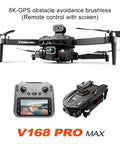 FPV Drone With 1080P HD Camera And Obstacle Avoidance, Brushless Motors, Auto Return, Altitude Hold, Foldable Quadcopter with remote