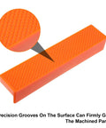 2 Set Magnetic Vise Jaw Pads 5 Inch Soft Rubber Bench Protectors with precision grooves for secure gripping in woodworking.