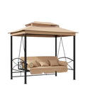 Beige RipLock 350 Replacement Canopy Top Cover for Debora Gazebo Swing Model 01-0884 Custom Fit Reinforced 350D Polyester