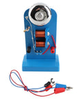 Electrical Bell Science Experiment Kit For Physics Class With Vertical Demonstration Base And PVC Construction, A Hands On Lab Tool For Junior And Senior High Students, Demonstrates Magnetic Effect Of Current, Requires 3 To 6V DC Power shown with wires and coils