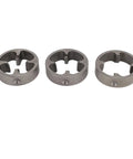 Mtlavishness Heavy Duty PVC Thread Maker Tool Kit NPT Tap Die Set 2 And 3 Inch Dies For Plastic Pipe Threading Repair And Plumbing Jobs With Stainless Steel Cutter And Tough Abs Housing, three metal dies
