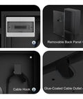 Heavy Duty Outdoor EV Charger Enclosure Floor Standing Charging Station Box With Key Locks all season weatherproof detail of internal features