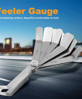 Stainless Steel Curved Feeler Gauge For Welding Gap Size Measurement And Slot Size Inspecting Tool Rust Resistant Pro Grade Precision Gauge