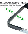 Stirrup Hoe Replacement Head Set for Hula Hoe Garden Weeder 304 Stainless Steel Durable 2 Pack with Dual Cutting Edges