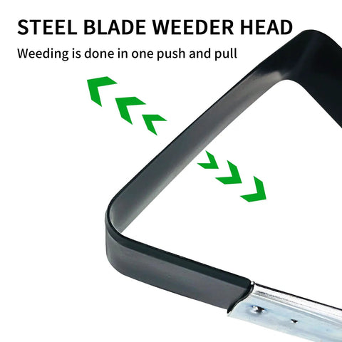Stirrup Hoe Replacement Head Set for Hula Hoe Garden Weeder 304 Stainless Steel Durable 2 Pack with Dual Cutting Edges