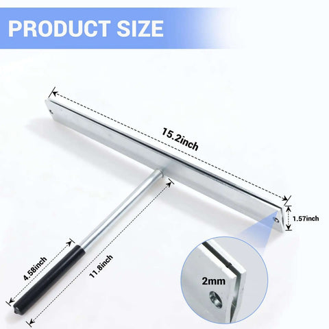 15.25 Inch Sheet Metal Bender Tool For Roofing Ductwork And HVAC Hemming Folding Hand Brake Manual Forming Tool with built-in handle