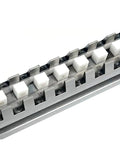Rock Solid Ceramic Pitch Step Gauge For Router And Table Saw Setup showing precision 10mm increments on a stainless steel base.