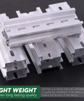 15 Pieces Slotted Aluminum DIN Rails, 4 Inch Long, 35mm Wide, 7.5mm High, DIY Friendly For Electrical Panels And Industrial Automation