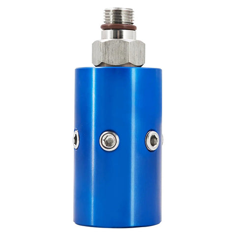 High Speed Rotary Joint 1116 670 463 Rotary Union For Deublin blue aluminum body with threaded steel fitting
