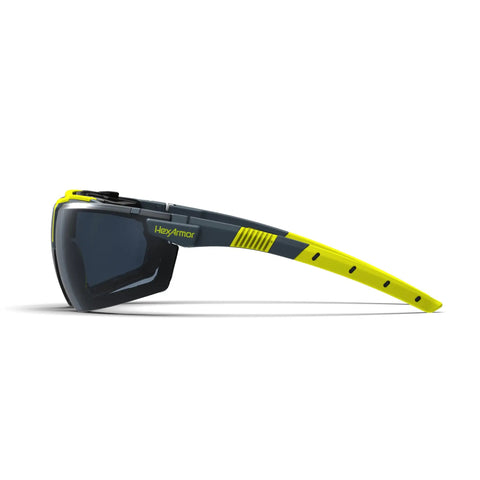 Side view of Jobsite Ready All Day Comfort Variomatic Safety Glasses With Photochromic Lenses That Transition In Under 10 Seconds
