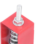 Spring Vibration Isolator Mount for Low Frequency Noise Reduction, Heavy Duty 30kg To 50kg Load, Easy No Fuss Installation With Card Slots For Axial Fans, Piping, Pipelines, Hoisting Equipment And Silent Operation red steel spring mount with threaded bolt