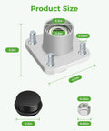 Product size diagram for Durable Front Wheel Hub Assembly Pair For Club Car Ds And Precedent 2003 Up Golf Cart showing dimensions.