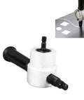 Double Head Sheet Metal Nibbler Drill Attachment For Cutting Iron Stainless Steel Copper Aluminum With Adjustable Dual Heads close-up view