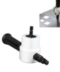 Double Head Sheet Nibbler Metal Cutter Drill Attachment With 360 Degree Nibbler Action for burr-free cuts on aluminum and steel