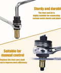 Rivet Nut Kit Set For Drilling Projects, 7 Pcs Carbon Steel Tool Kit With Drill Attachment, M3 To M6 Rivnut Inserts, Quick Change Nutsert Adapter For Auto Repair, DIY Hobbyists, And Home Reno. Manual control close-up