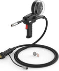 Aluminum Spool Gun For MIG Welder, 150 Amp, Euro Connection, Fits TL-200M Pro And TL-250M, transparent cover, 2lb wire capacity