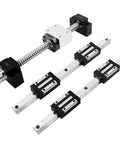 Heavy Duty 400mm Linear Rail Kit With HGR15 And HGH15 Guides, 4 Carriage Blocks, RM1605 Ball Screw, End Supports And Coupler