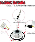 DC Brushless Air Conditioning Motor For Gree Three Wire Fan 310V 30W 900RPM Replacement Fits FW30J ZL ZWS30 SIC62FV F1304 Model