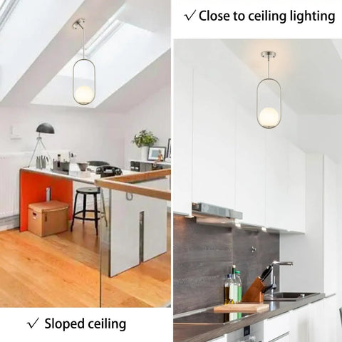 Matte Black 5 Light Pendant Chandelier, Modern Linear Ceiling Light Fixture With Cylinder Frosted Glass Shades in kitchen setting