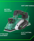 18V MultiVolt Cordless Hand Planer With Three And A Quarter Inch Cutting Width Tool Only No Battery 16,000 RPM No Load Speed