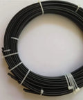 Coiled Pro Grade Black PP Plastic Welding Rods for car bumper repair and hot air welder tools, 1000mm length, 5mm width.