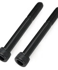 16 Pack M4 X 150mm Hex Socket Head Cap Screws Bolts With Allen Drive showing two bolts with a sleek black oxide finish.