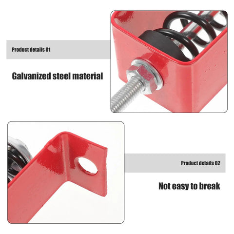 Ceiling Spring Vibration Isolator Hanger for Noise Free No Drama Home Theater and HVAC Installations 30 To 50 Kg Load Capacity Adjustable Ceiling Damper for Air Conditioners and Ventilation Systems Ultra Quiet Vibration Dampener, red galvanized steel