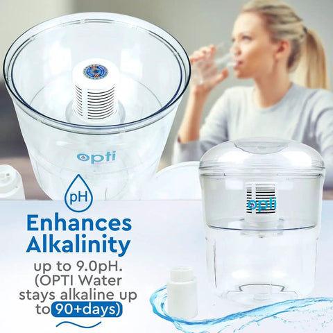 Three Gallon Alkaline Water Jug Filter For Top Load Dispensers Delish Hydration With Clean Taste, Enhances Alkalinity