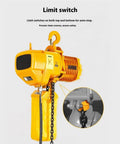 Workhorse Electric Hoist Chain Gantry Crane With Sturdy Mounting Brackets 0.5 Ton Capacity showing limit switch feature for safety.