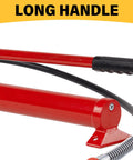 Long handle of Industrial Grade 10 Ton Hydraulic porta power pack with durable painted finish for truck and farm auto repair