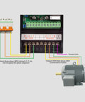 Heavy Duty 7.5KW VFD 3 Phase Input 3 Phase Output 0 To 400 Hz Controller With Vector Control Inverter For CNC Machines And Motor Speed Regulation wiring diagram with motor