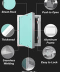 Smooth Finish Paintable Flush Mount Plumbing Access Panel For Drywall Sheetrock Hidden Wall Door with aluminum frame and heavy duty hinges.