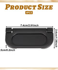 4 Pack Flush Pull Ring Handles 3 Inch Hidden Recessed Furniture Grips For Cabinets And Doors Aluminum Alloy Matte Black