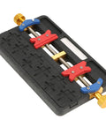 Dual Slot Steel PCB Holder For Soldering IC Chips And BGA Work, Hands Free Clamp For Dual Board Fixing, Phone Repair