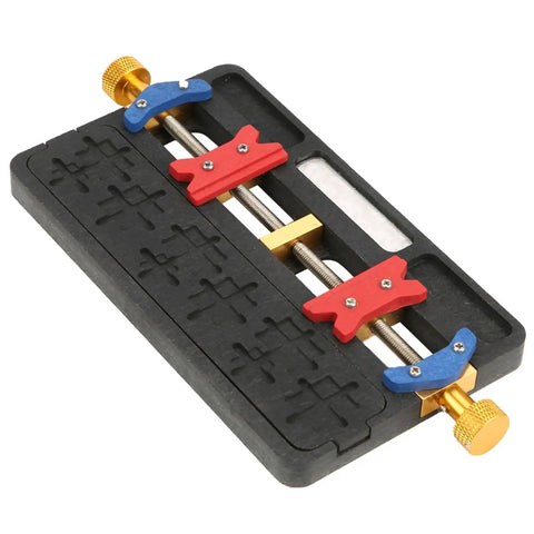 Dual Slot Steel PCB Holder For Soldering IC Chips And BGA Work, Hands Free Clamp For Dual Board Fixing, Phone Repair