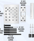 Universal Drill Press Support Block Plate Tool Set Kit For 30 Ton Capacity Bearing And Bushing Repair Removal And Installation