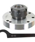 ER-32 Collet Chuck 100mm Diameter Precision Lathe Tool With 0.005 Accuracy And Tight Tolerance For Milling Lathe Setup Steel 40CR Back Plate