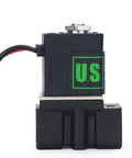 Heavy Duty 1/4 Inch Electric Solenoid Valve 110V AC with Nylon Body and NBR Seals, Side View