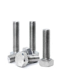 Premium TC4 Titanium Alloy Hex Bolts, M18x90mm, 10-Pack heavy duty fasteners shown from multiple angles.